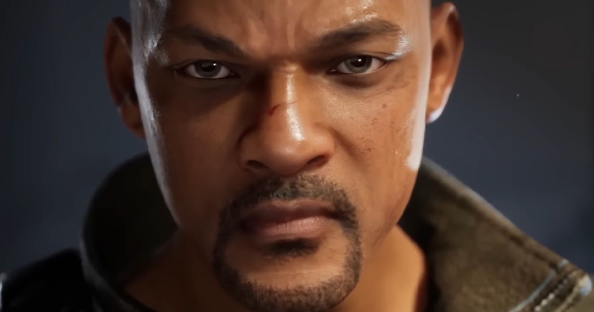 A close up of Will Smith’s 3D model in the free zombie game Undawn 