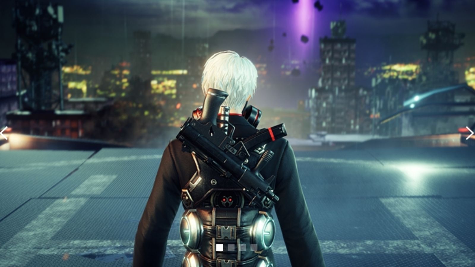 Screenshot from Super String, showing a gun-wielding agent walking into battle