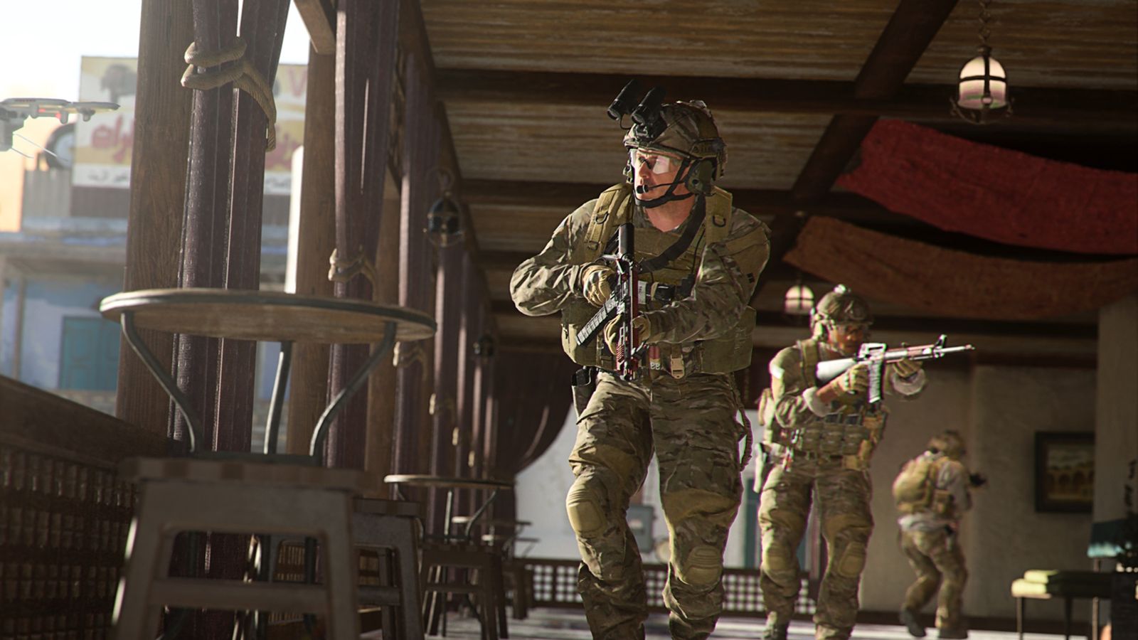 Image showing Modern Warfare 2 players moving through building