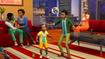 Two children dancing in Sims 4.