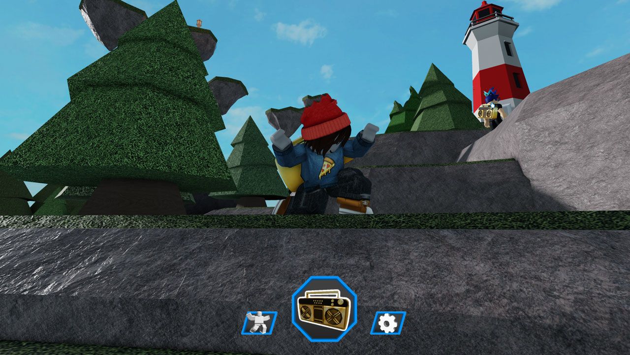 Image of a Roblox character dancing.