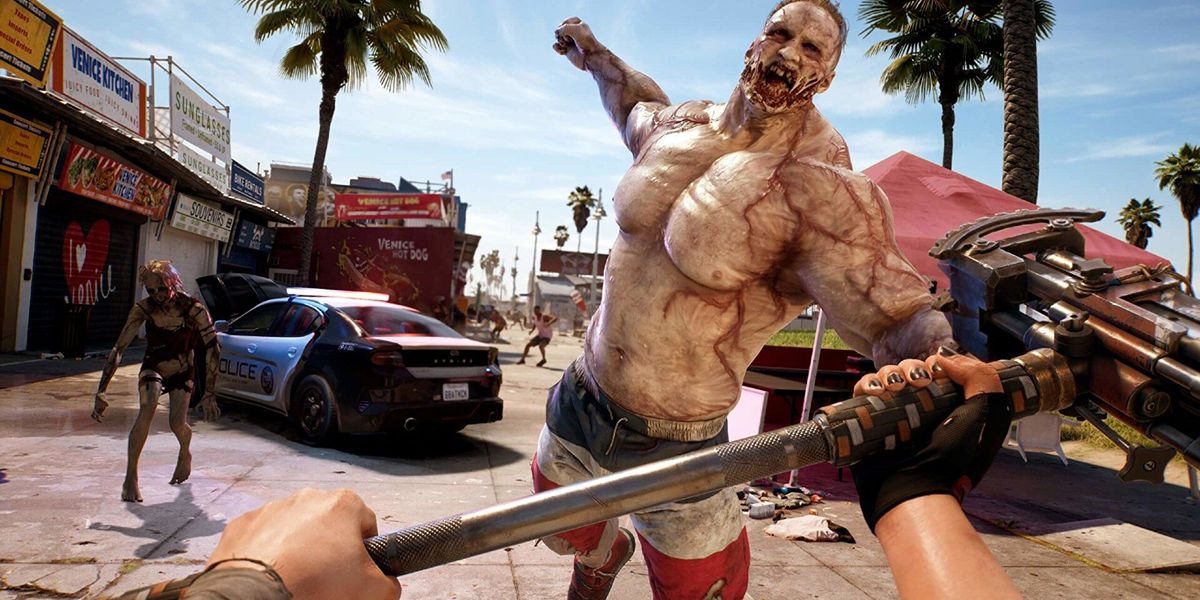 a zombie attacking the player in Dead Island 2