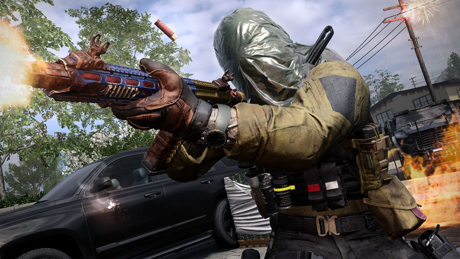 Modern Warfare 3 player firing gun