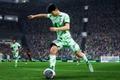 EA Sports FC 24 player in green with football