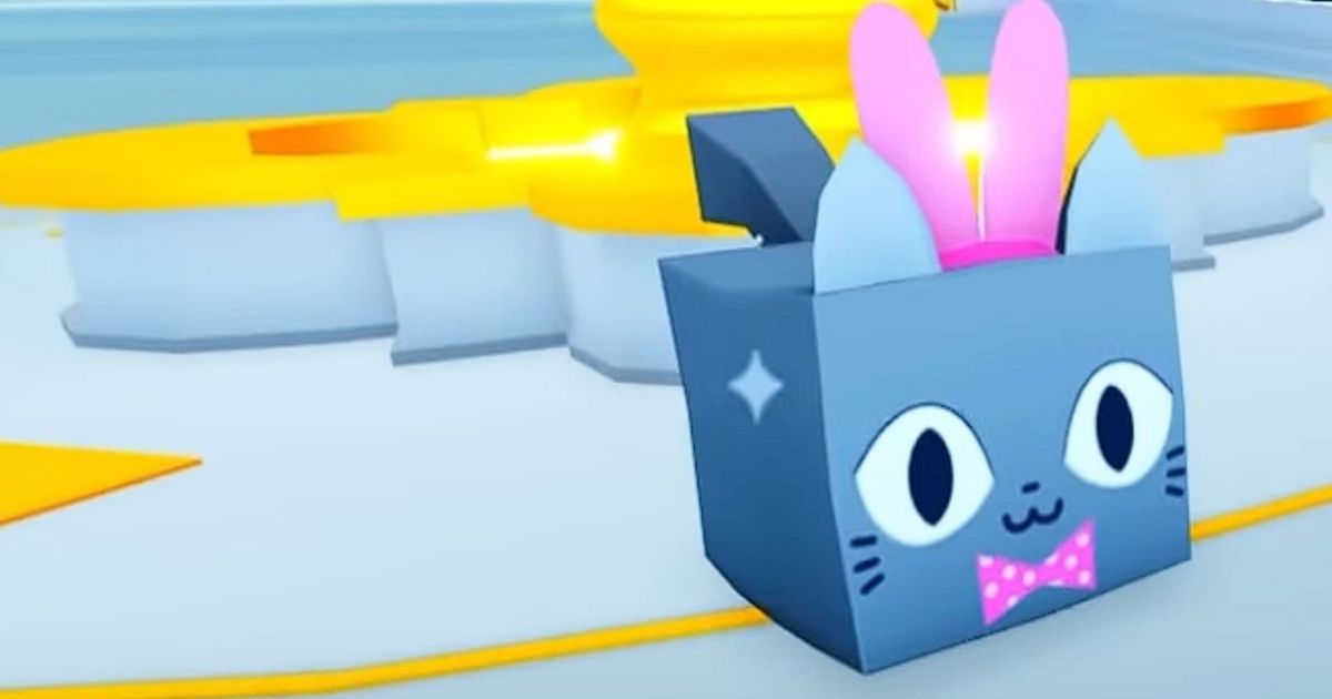 The Huge Easter Cat from the 2022 Roblox Pet Simulator X Easter event.