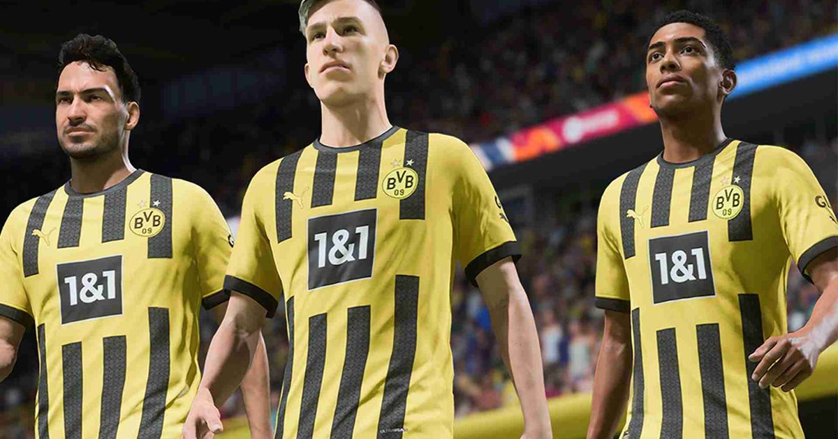 Image of Borussia Dortmund players in FIFA 23.