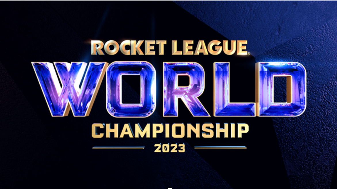 a splash screen of the Rocket League World Championship