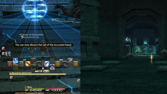 Using a Protomander to find Accursed Hoard chests in FFXIV's Eureka Orthos.