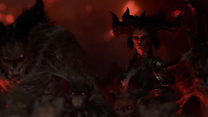 Lilith and multiple demons in Diablo 4