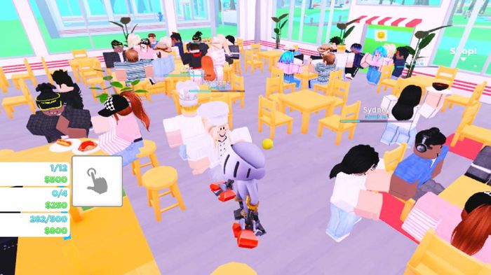 Customers in My Restaurant on Roblox.