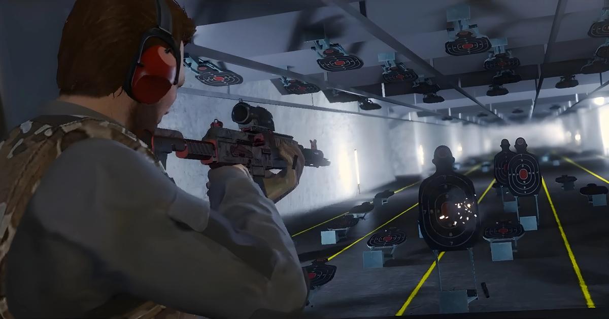 A promo screenshot for GTA Online gunrunning.