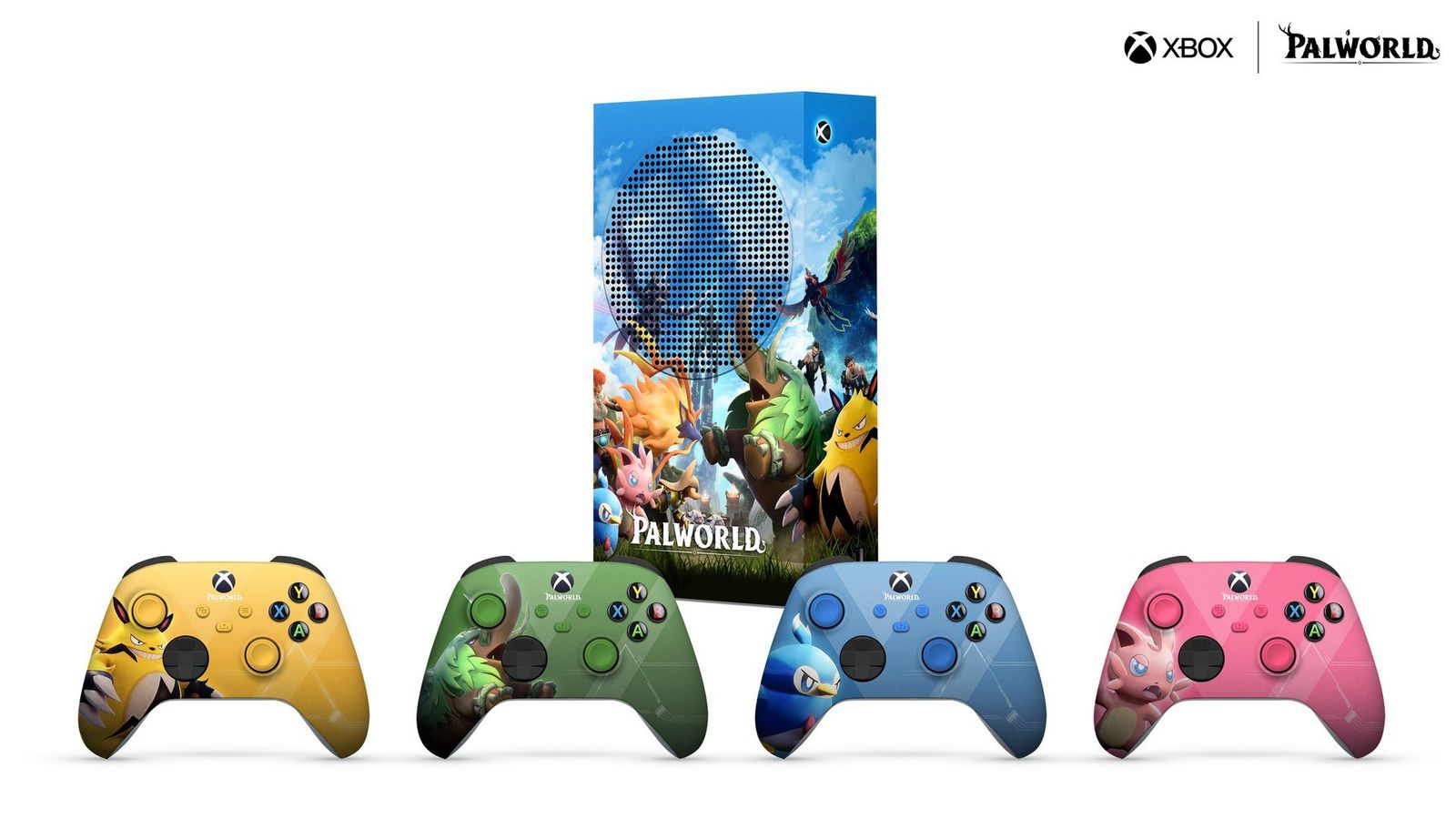 palworld themed xbox series s and controller