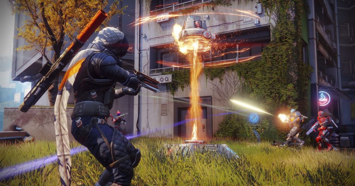 Three Spartans fighting in Destiny 2 gameplay.