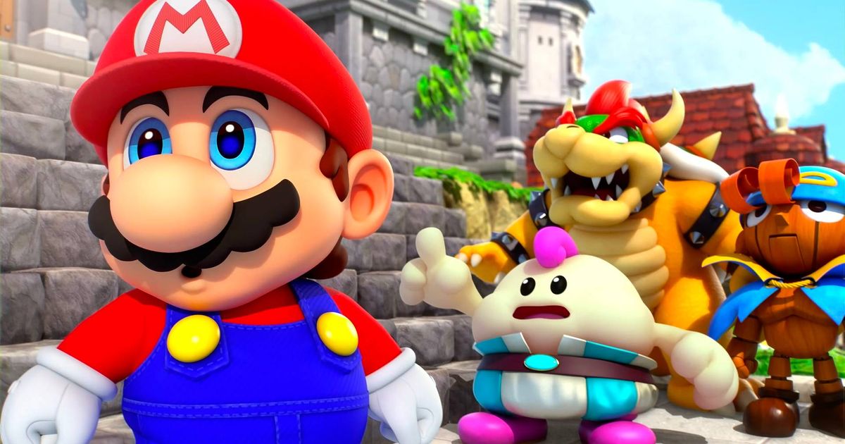 Mario, Bowser, and a companion in Super Mario RPG.
