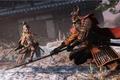 Two characters are fighting each other in Sekiro.
