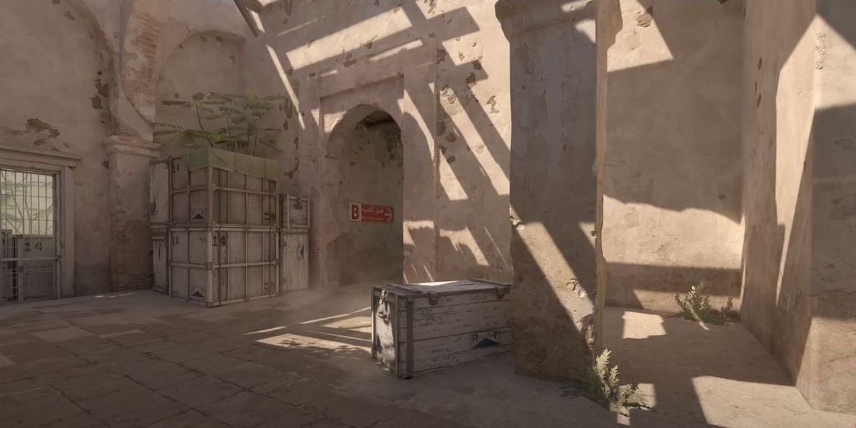 Dust II map in Counter-Strike 2