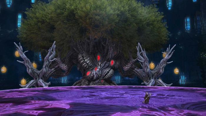 Agdistis, the P7 boss, in FFXIV.