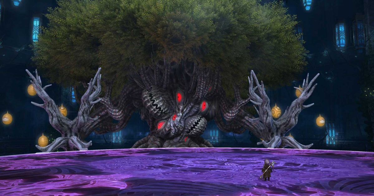 Agdistis, the P7 boss, in FFXIV.