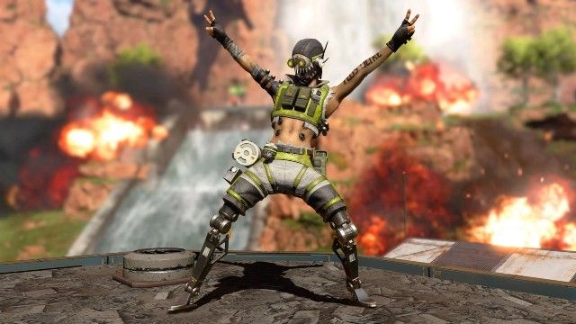 Apex Legends player taunting