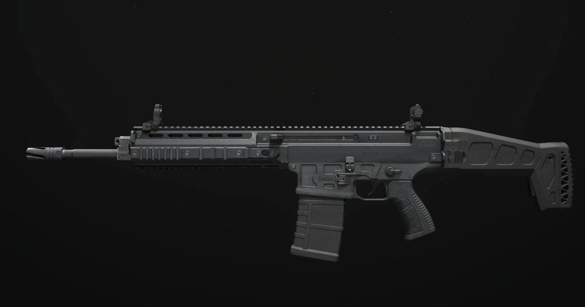 Modern Warfare 3 MTZ 762 battle rifle on black background