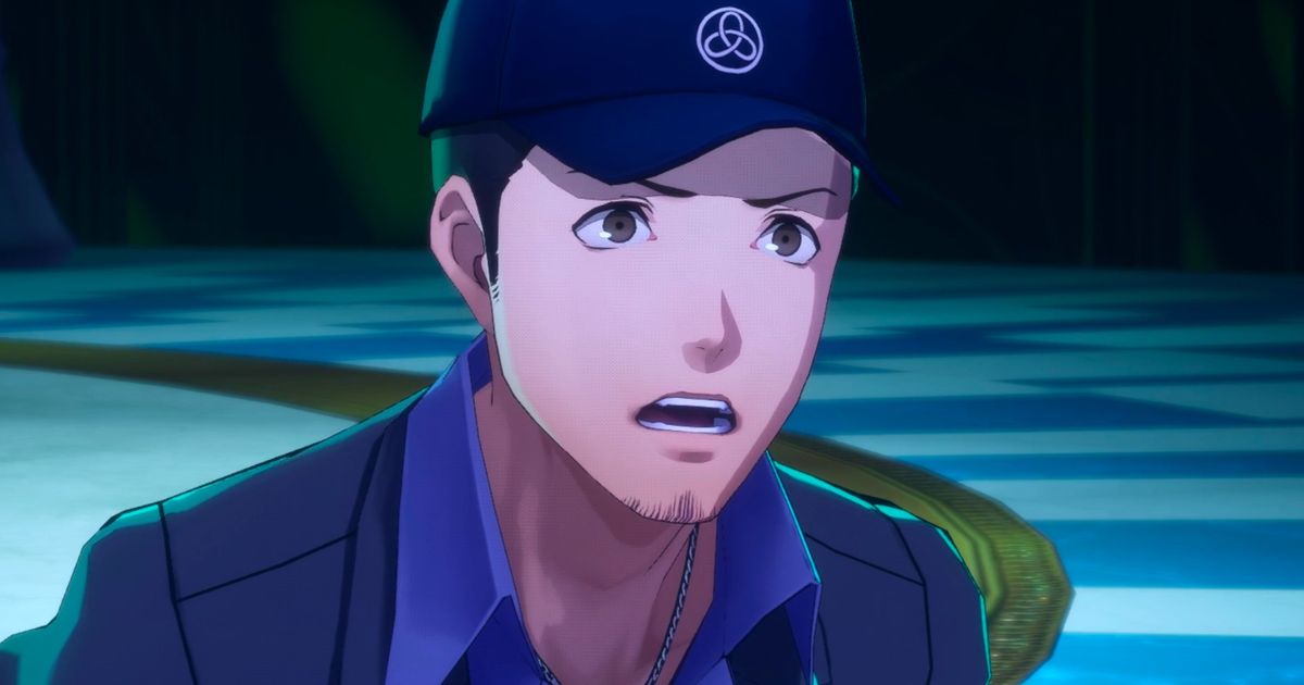 A character gasping in Persona 3 Reload.