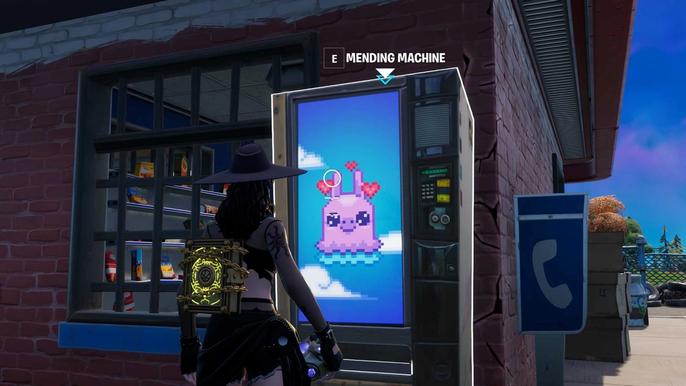 Mending Machine Fortnite locations - Purchase from a Vending Machine mission