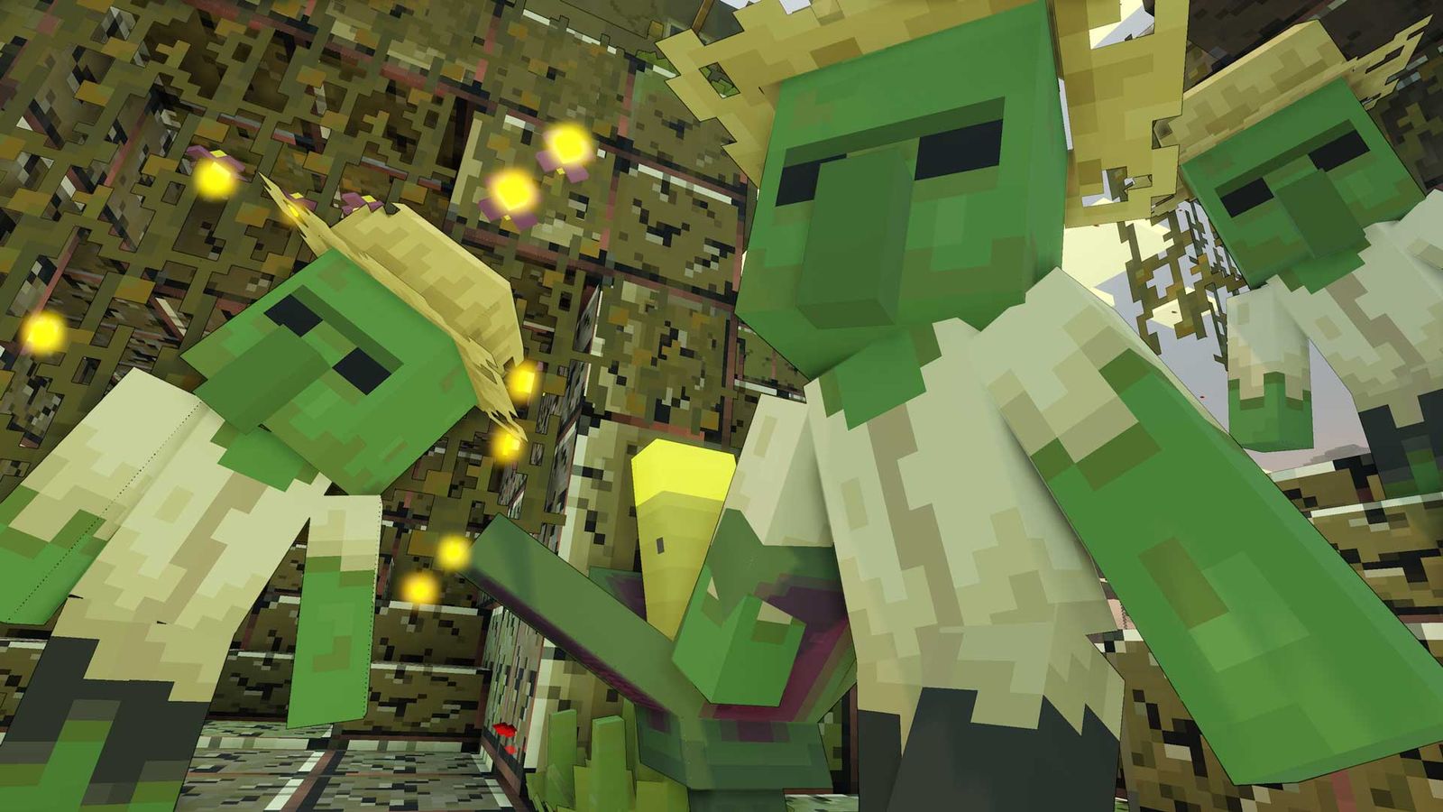 Minecraft Zombies freed from prison.