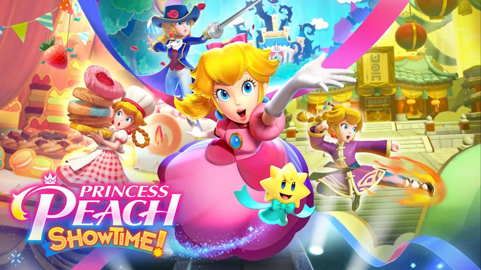 Promotional art showing Peach in Princess Peach: Showtime!