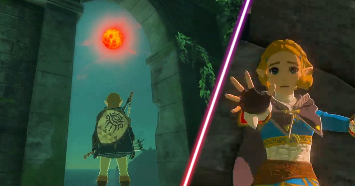 Link and Zelda in The Legend of Zelda: Tears of the Kingdom.