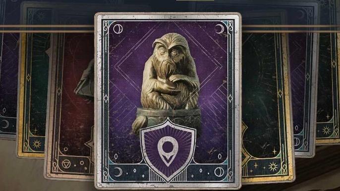 A Demiguise Statue in Hogwarts Legacy.