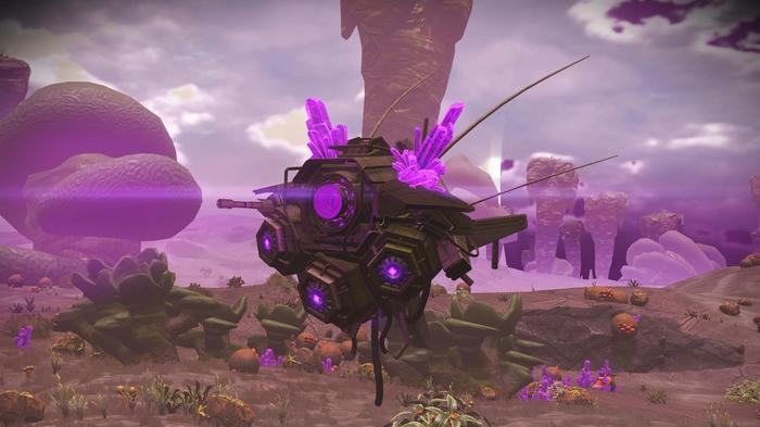 An image of a Corrupted Sentinel in No Man's Sky. 