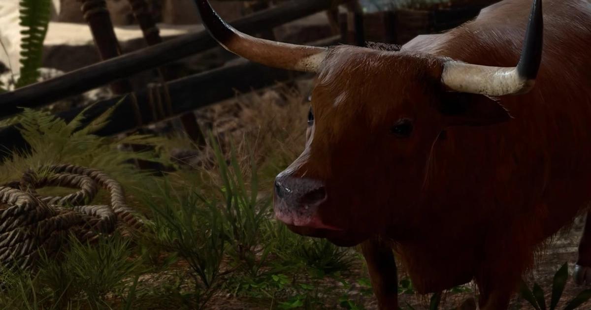 A screenshot of the strange ox in Baldur's Gate 3. 