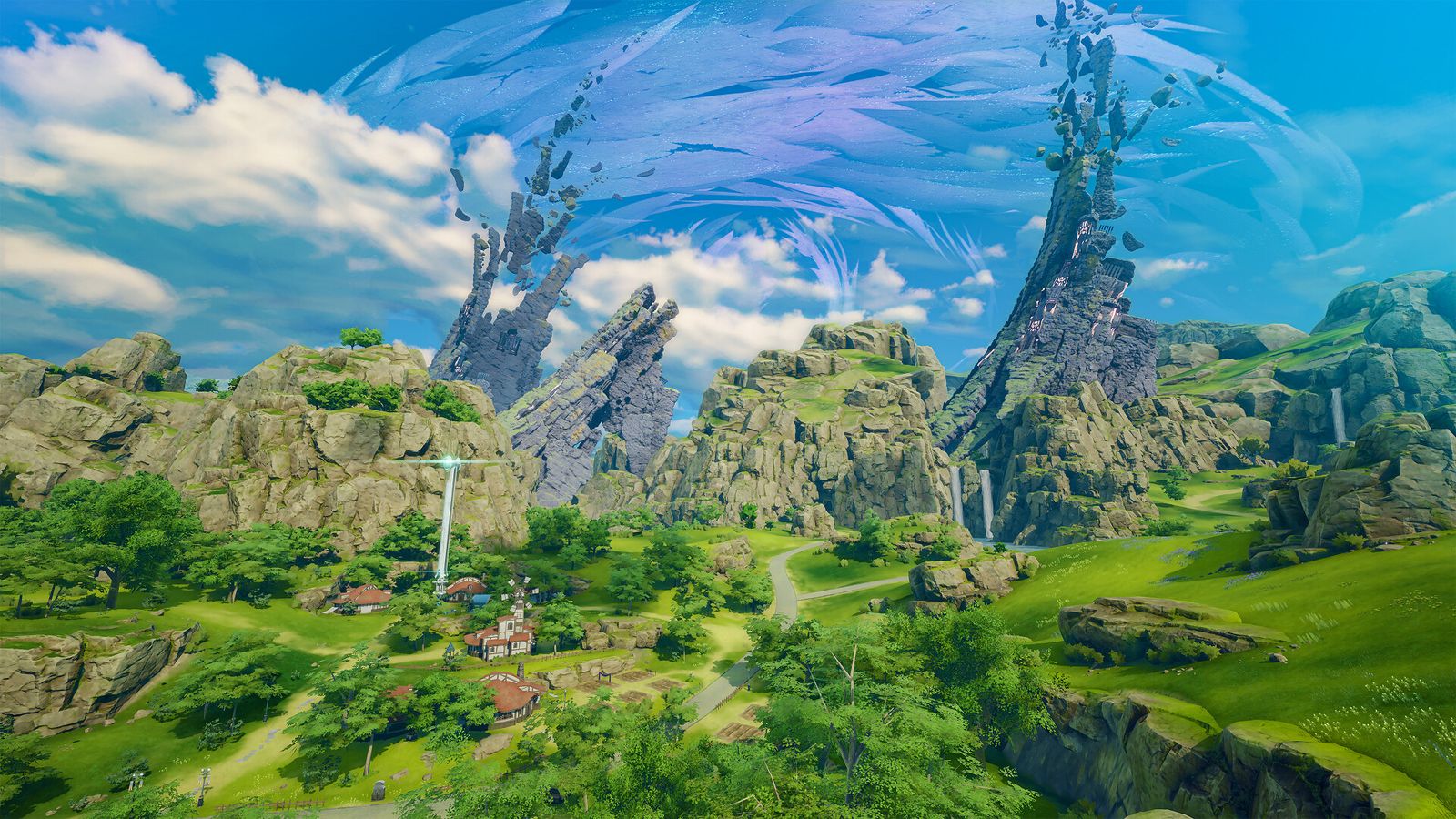 a look over the wilderness area of Blue Protocol's world
