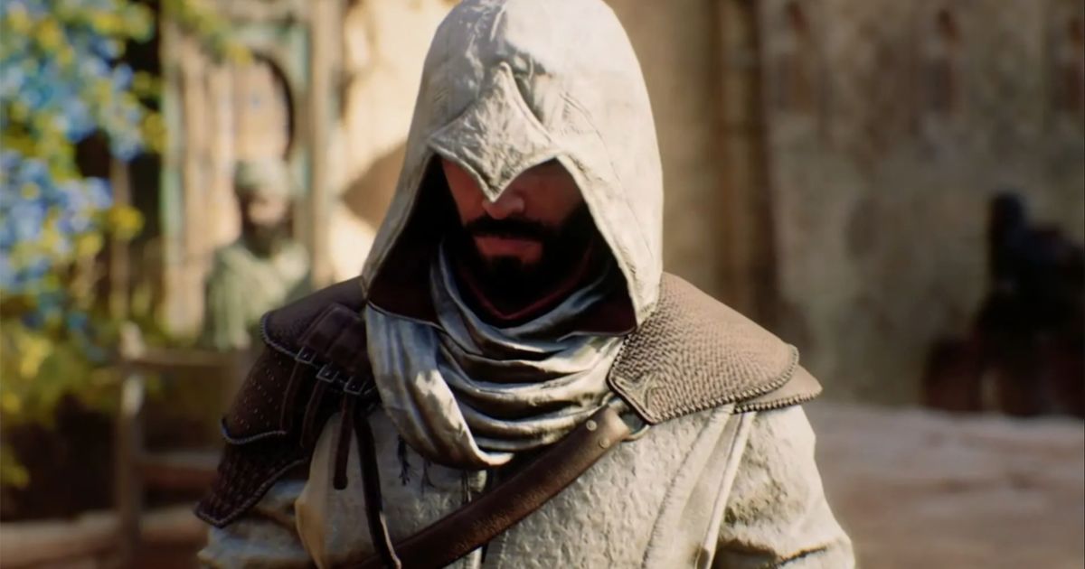 Assassin's Creed Mirage protagonist stares at the ground