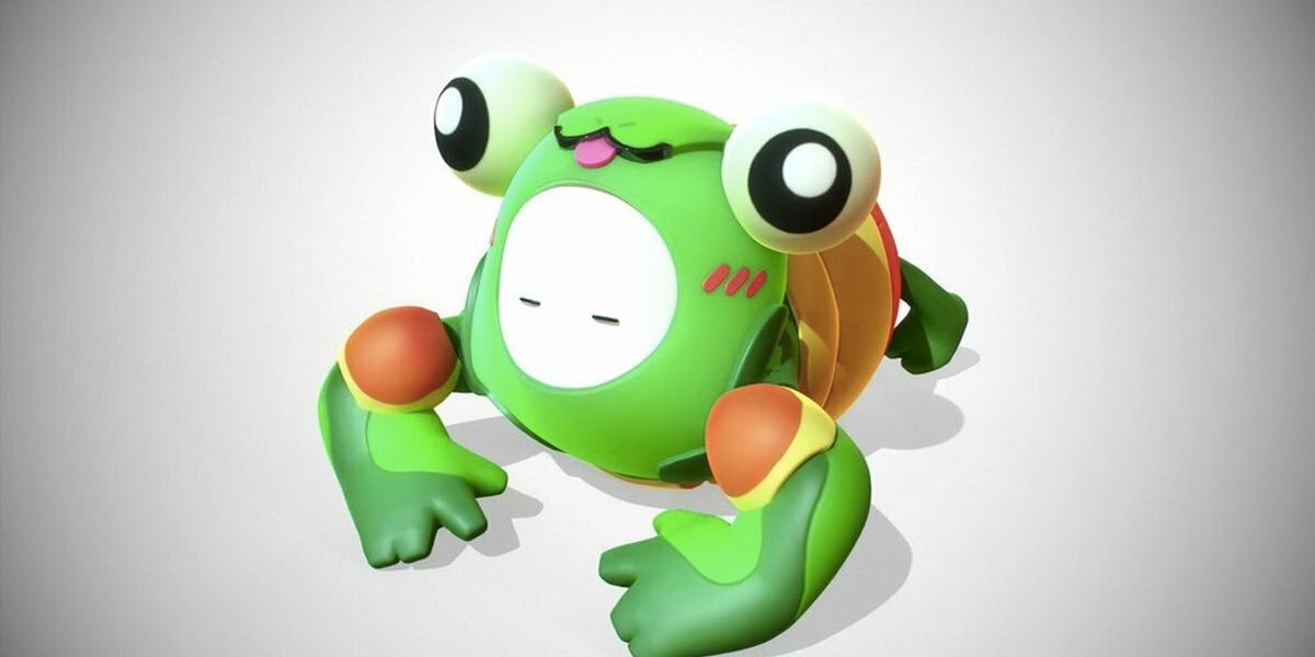 Image of a Fall Guys character dressed as a frog.