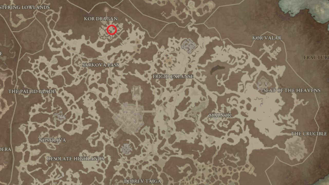 Nilcar location in Diablo 4