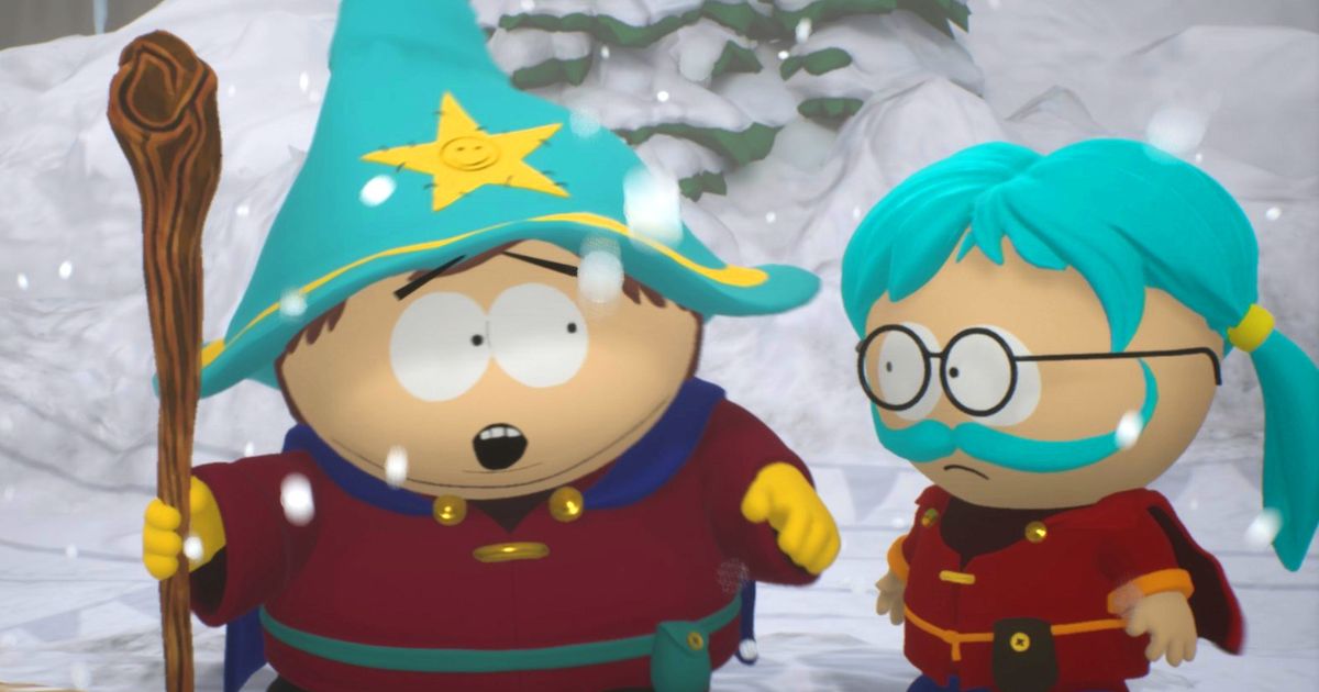 Eric Cartman and The New Kid standing in a snowy environment 