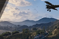 Shot of a plane flying in GTA Online