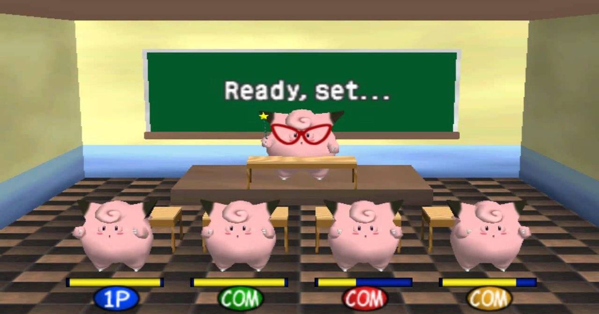 Picture of the Clefairy Says game in Pokemon Stadium