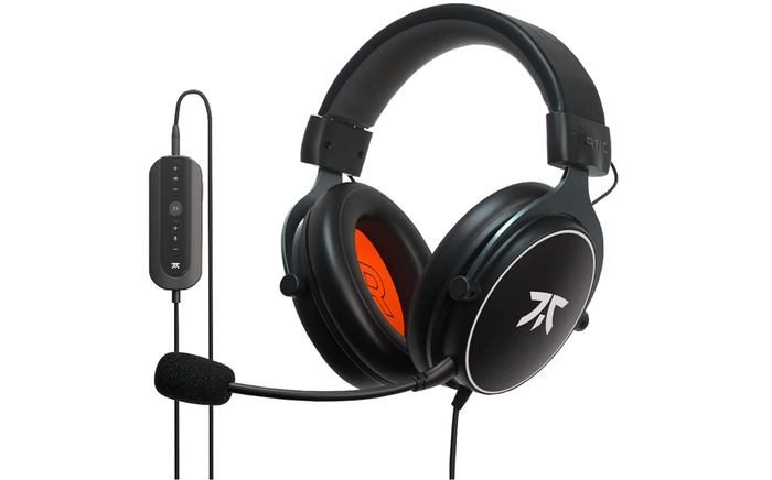best Xbox Series X headset, product image of a black and orange wired gaming headset