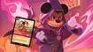 Mickey Mouse casting a spell in Disney Lorcana.
