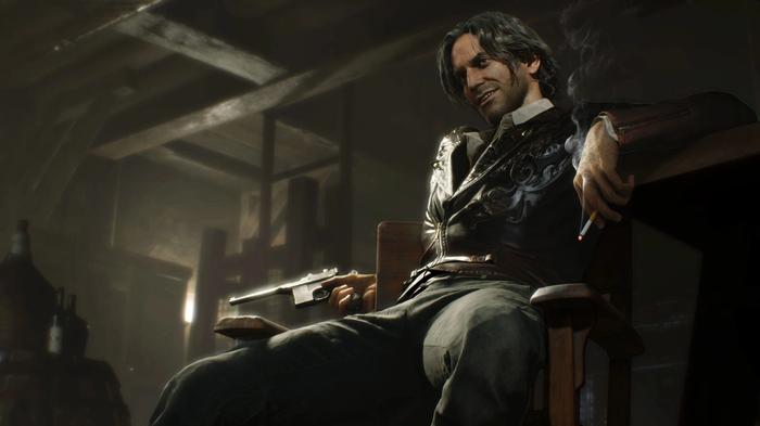 Luis Sera sat smirking in a chair in Resident Evil 4 remake.