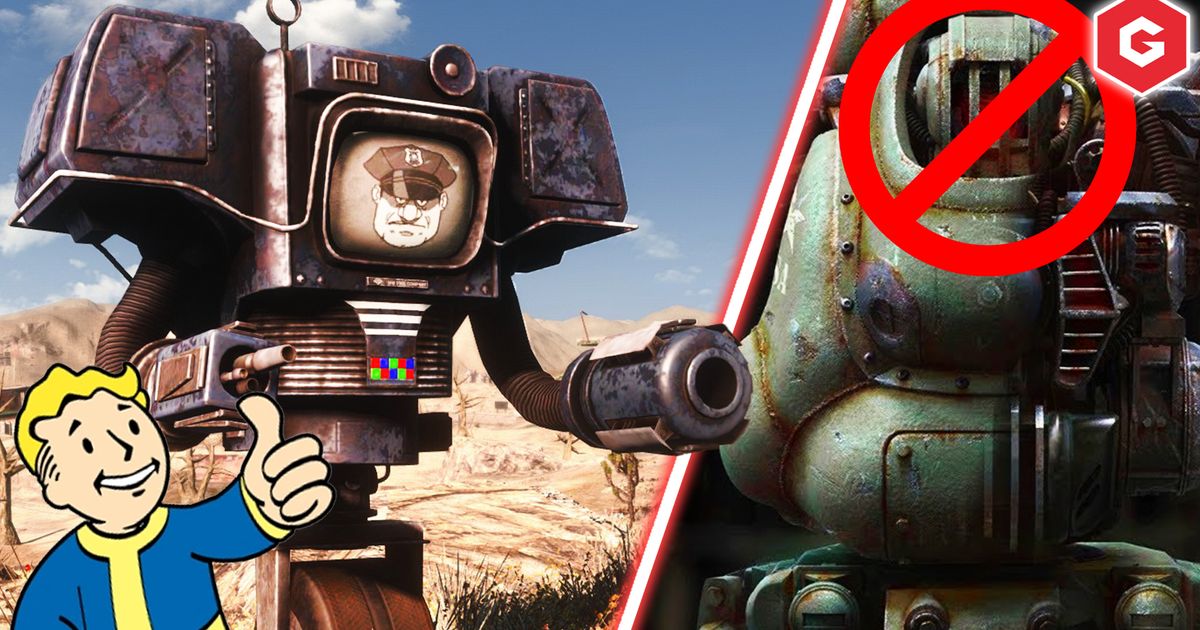 An image of a securitron in Fallout 4.