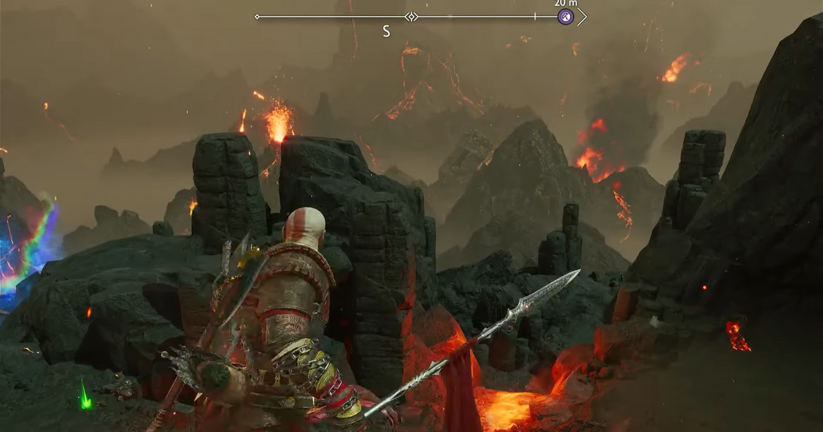 god of war ragnarok, get to burning cliffs