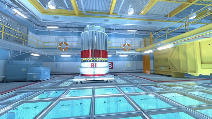 A photo of the upgraded Nuke map, B bomb site.