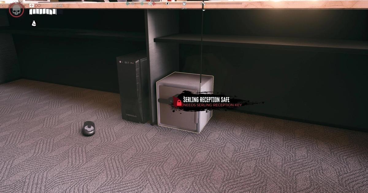 A screenshot of the Serling Reception safe in Dead Island 2. 