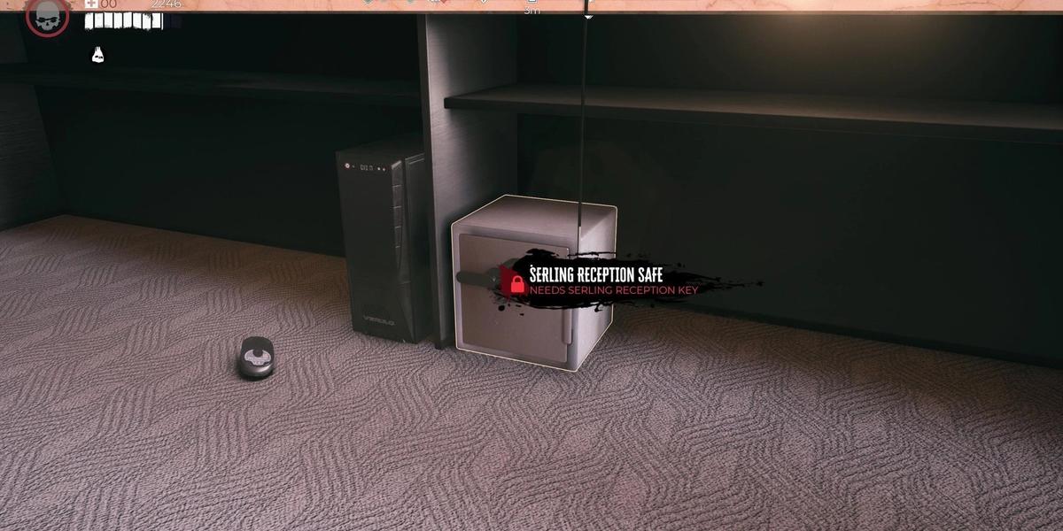 A screenshot of the Serling Reception safe in Dead Island 2. 