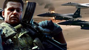 Call of Duty Black Ops 6’s Mason standing next to Gulf War planes 
