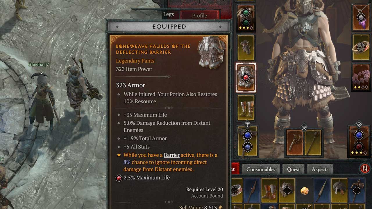 A low-level legendary item in Diablo 4. 