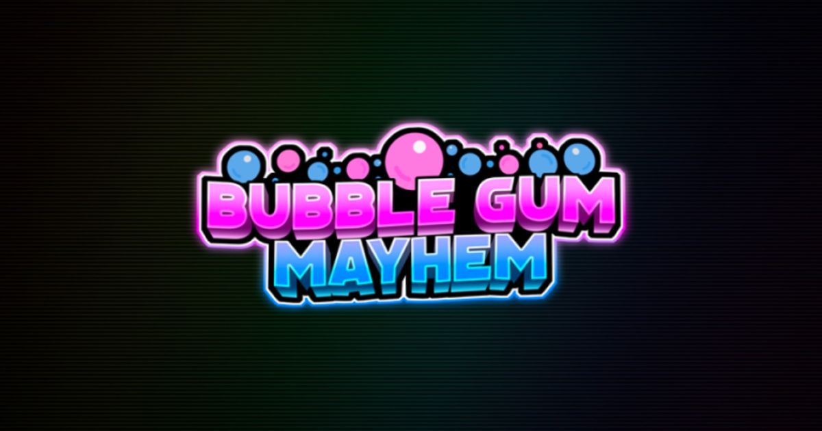 The logo of Bubble Gum Mayhem.